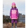 Deux par Deux Girl Colorblock Mid-Season Jacket Pale Pink, Fuchsia, and Mauve - 3 of 4