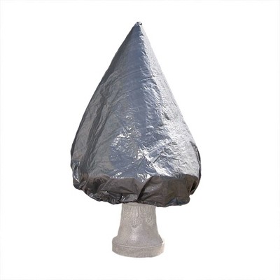 Sunnydaze Outdoor Weather-Resistant Small Tiered Water Fountain Feature Protective Cover - 38" x 44" - Gray