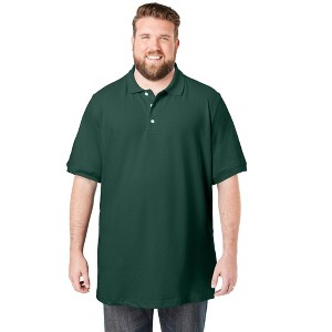KingSize Longer-Length Shrink-Less Piqué Polo Shirt - 1 of 4