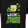 Women's - SpongeBob Squarepants - Luck Of The Square Pants Short Sleeve Graphic T-Shirt - image 2 of 4