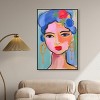 Art Remedy Violeta s Hair with Flowers Beach Life Inspired Wall Art Framed - 2 of 4