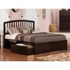Platform Bed with Drawers - Modern Espresso Finish - Underbed Storage - Expandable Design - 4 of 4