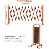 Expandable Metal Barricade, Adjustable Safety Barrier with Wheels, Folding Traffic Fence for Crowd Control, Portable & Heavy-Duty Construction Gate - 2 of 4