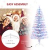 Whisen 5FT Prelit Artificial Christmas Tree with Realistic Branches, LED Lights, Fiber Optics and 180 Tips - Antique Blue - 2 of 4