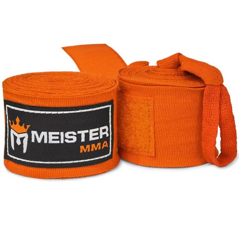 MEISTER BLUE 180" HAND WRAPS MMA Elastic Cotton Mexican Boxing NEW WIDE STRAPS 