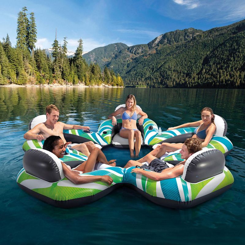 Intex Funtastic Five Floating Island 10ft 5in X 10ft X 1ft 10in, 2 of 4