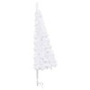 vidaXL Christmas Tree Decoration Corner Artificial Xmas Tree with Stand PVC - White 6 x 2 ft - 4 of 4