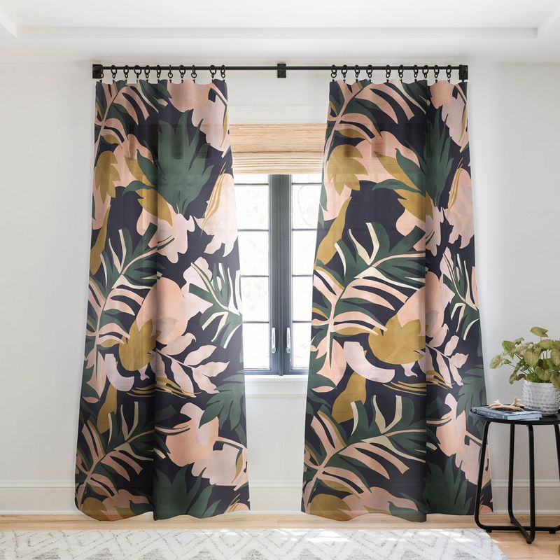 Marta Barragan Camarasa Abstract Nature Tropical 34 Single Panel Sheer Window Curtain - Deny Designs, 1 of 7