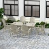 WestinTrends 7 Piece Outdoor Patio Dining Table and Adirondack Armchair Set - 2 of 3
