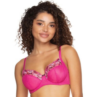 Paramour by Felina Fleur Women's Unlined Bra (Rose Violet Orchid, 36D)