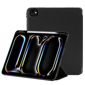 Vena For Apple iPad Pro 13 Inch Case with Pencil Holder, iPad Pro M4 13 Inch Case Cover (2024) with Slim Trifold Stand, Black - 1 of 4