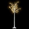 Christmas Tree White Plastic 4.9 ft Christmas Tree Other - 2 of 4