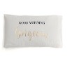 Shiraleah Set Of 2 Standard Pillowcases "Good Morning Gorgeous/ Hello There Handsome" - Shiraleah - 3 of 4