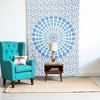 HomeRoots 80" X 56" Blue And White Mandala Cotton Hanging Tapestry - 2 of 4