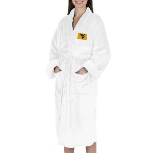 West Virginia Mountaineers NCAA White Out Silk Touch Robe Small/Medium - 1 of 4