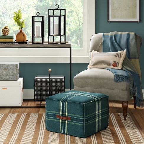 Throw Blanket Plaid Green - Hearth & Hand™ with Magnolia