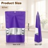 Unique Bargains Matte Metallic Aluminum Foil Zip Closure Food Storage Containers 60 Pcs - 2 of 4