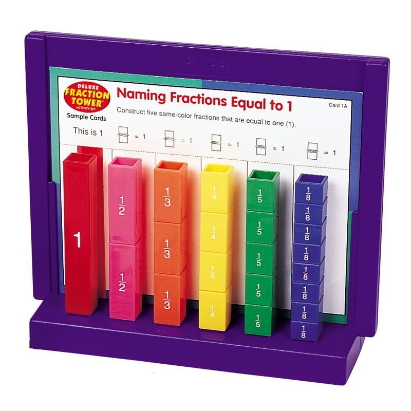 Learning Resouces Rainbow Fraction Fraction Tower Activity Set, Ages 5+, 4 of 6