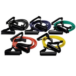 Exerband Bilateral Tubes Set – Resistance Tubing Exercise Equipment – Home Gym Workout Gear - 1 of 4