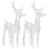 vidaXL Christmas Reindeers 2 pcs Cold White 80 LEDs Acrylic - 3 of 4