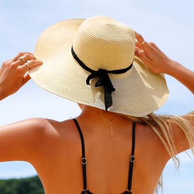 Black floppy store sun hat target