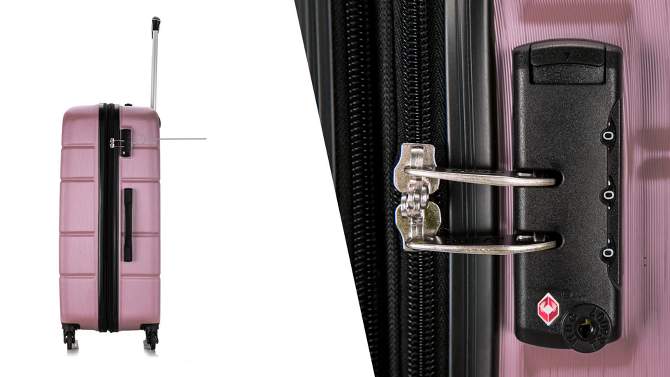 DUKAP Rodez Lightweight 3pc Hardside Luggage Set, 2 of 11, play video