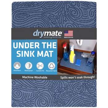 Drymate 24"x59" Under the Sink Mat - Borage Blue Stucco