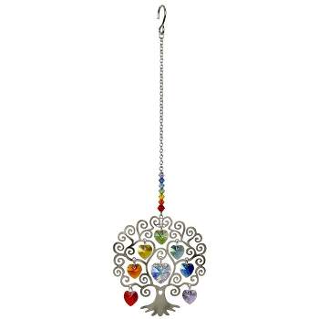 Woodstock Wind Chimes Woodstock Rainbow Makers Collection, Crystal Tree of Life, 4'' Crystal Suncatcher CTL