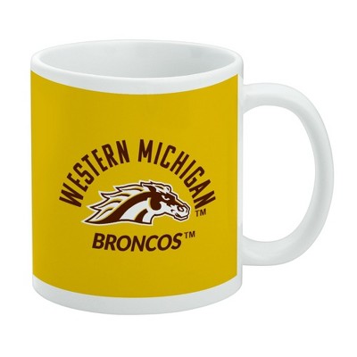 Western Michigan University Broncos Ceramic Coffee Mug Novelty Gift Mugs for Coffee Tea and Hot Drinks 11oz White