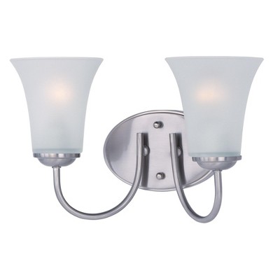 Maxim Lighting Logan 2 - Light Vanity in  Satin Nickel
