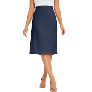 Jessica London Tummy Control Bi-Stretch Pencil Skirt - 1 of 4