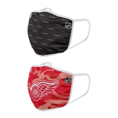 NHL Detroit Red Wings Youth Clutch Printed Face Covering - 2pk