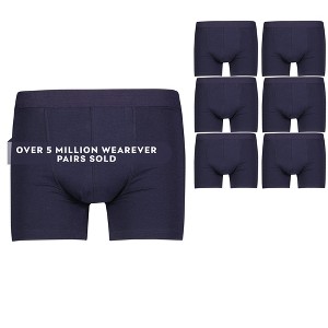 6-Pack Wearever Men's Regular Absorbency Incontinence Trunk Boxer Briefs - 1 of 4