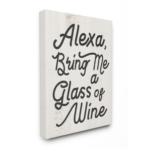 Stupell Industries Alexa Bring Me Wine Distressed Kitchen Sign - 1 of 4