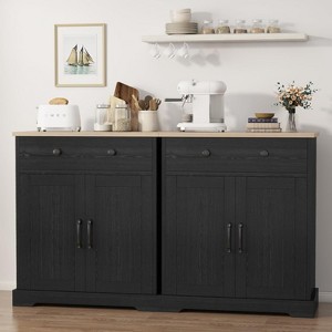 Coucheta 30" Narrow Sideboard Cabinet - Slim Storage Buffet with 2 Drawers & 2 Doors, Modern Accent Furniture for Living Room, Kitchen - 1 of 4