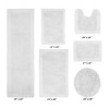 Edge Bath Rug 100% Premium Cotton Ultra-Soft Water Absorbent Tufted Solid Reversible 6 Piece Bathroom Rug Set for Machine Washable Bathmat - 2 of 4