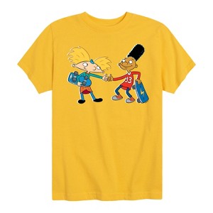 Boys' - Hey Arnold! - Arnold and Gerald Skateboard Short Sleeve Graphic T-Shirt - 1 of 4