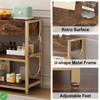 Console Table Narrow Entryway Table - 31.9" Console Table with Drawers Sofa Table with 3-Tier Storage Shelves - 3 of 4