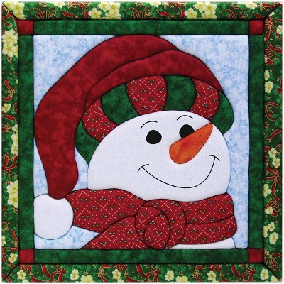 Quilt-Magic No Sew Wall Hanging Kit-Snowman