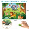 BenBen Wooden Jigsaw Puzzles for Kids 3-6, 6 Pack 24 Pcs Preschool Learning Educational Toys - 2 of 4