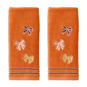 SKL Home 2pk Tossed Autumn Bows Hand Towel Set - 1 of 3