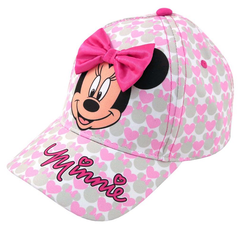 Disney Minnie Mouse Girls Baseball Hat for Toddlers Ages 2-4, 1 of 4