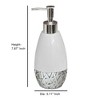 Bali Resin Tall Liquid Soap Dispenser - Nu Steel: Elegant Bathroom Accessory, Spot Clean, 8oz Capacity - 2 of 4