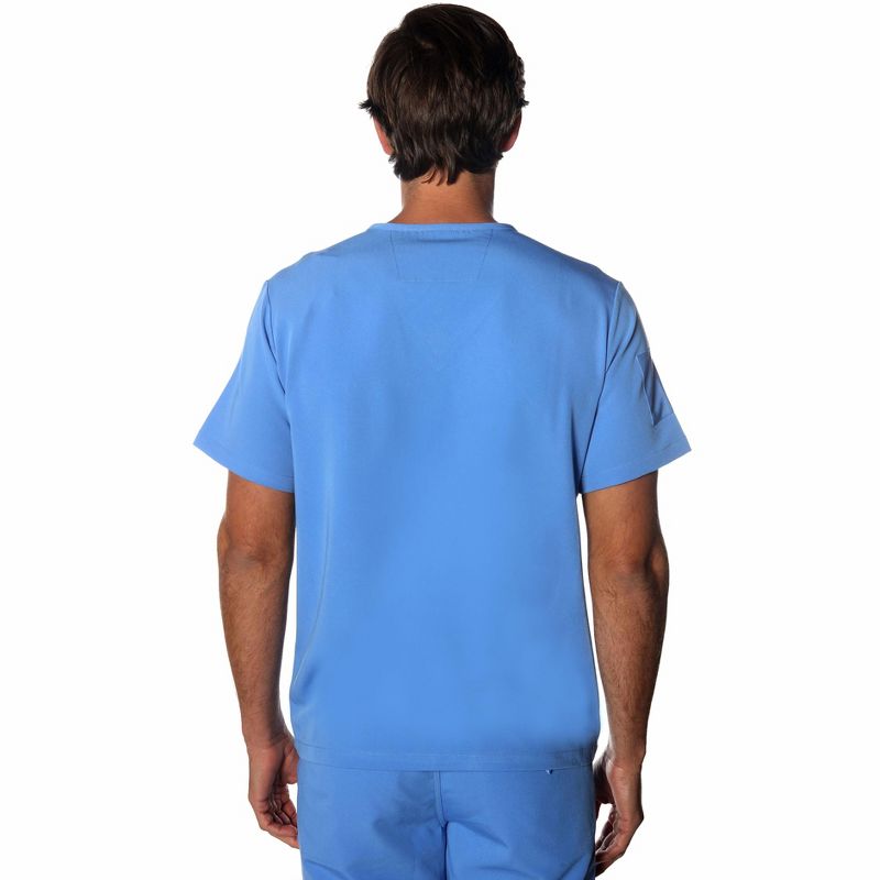 Members Only Men's Manchester V-Neck Scrub Top With Waist & Sleeve Pockets, 3 of 7