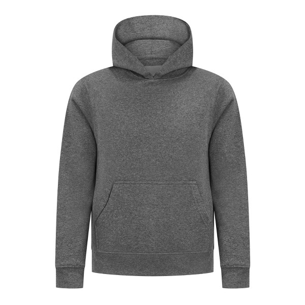 Sudadera con capucha para niños EVERYDAY KIDS todo clima, gris carbón – sudadera de forro polar con capucha – ideal para escuela, juegos al aire libre o viajes – sudadera para niño
