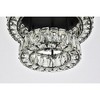 Elegant Lighting Monroe 2 - Light Flush Mount in  Black - 4 of 4