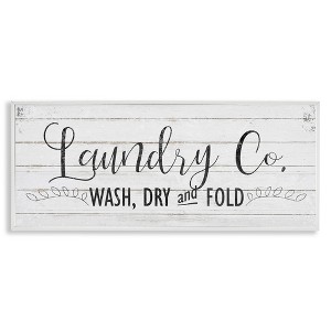 Stupell Industries Laundry Wash Dry & Fold, 30" x 13" - 1 of 4
