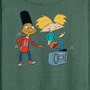 Women's - Hey Arnold! - HA Air Guitar Lightweight French Terry Wide Neck Long Sleeve Shirt - 2 of 4