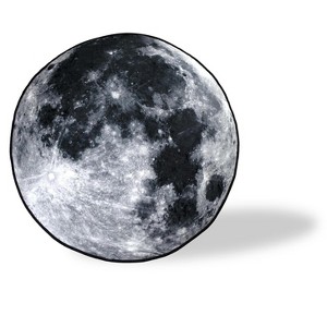 Just Funky The Moon Fleece Throw Blanket | Large Soft Throw Blanket | 60-Inch Diameter - 1 of 4