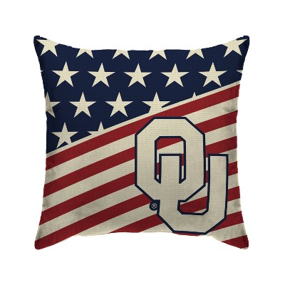 NCAA Oklahoma Sooners Americana Decorative Throw Pillow